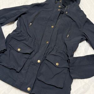 Navy Eden Society Hooded Jacket Size M